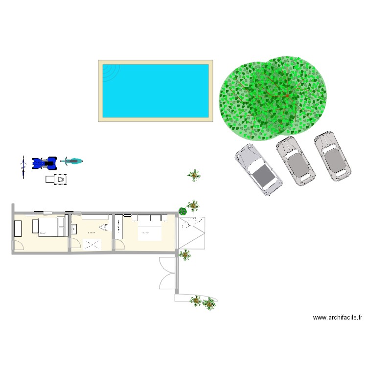 Extension bis. Plan de 0 pièce et 0 m2