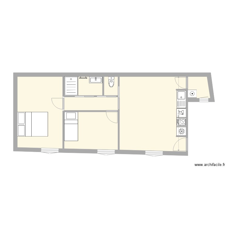 st martin 3p. Plan de 0 pièce et 0 m2