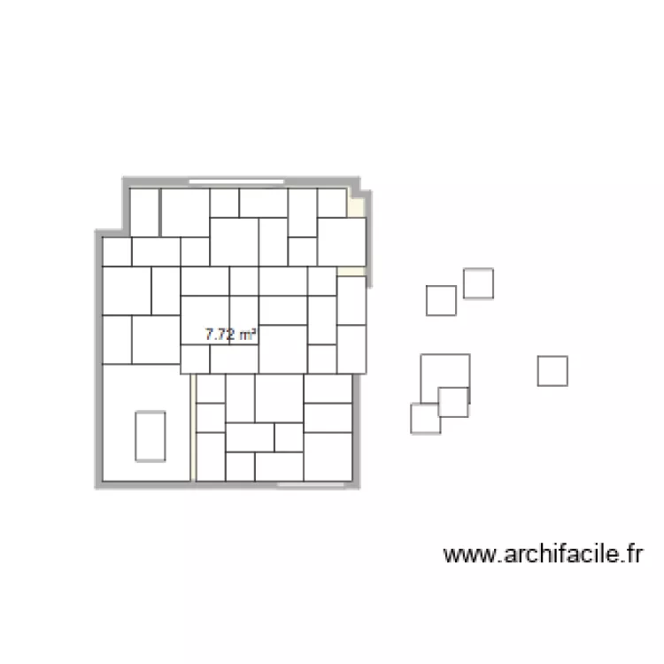 salle de bain sol. Plan de 