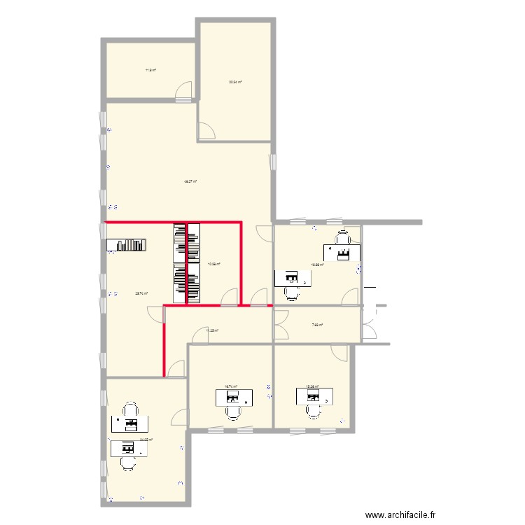 Montmorillon pojet. Plan de 0 pièce et 0 m2