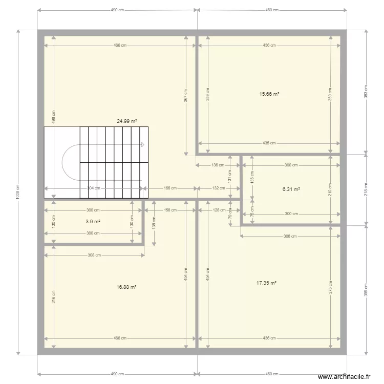 maison542. Plan de 