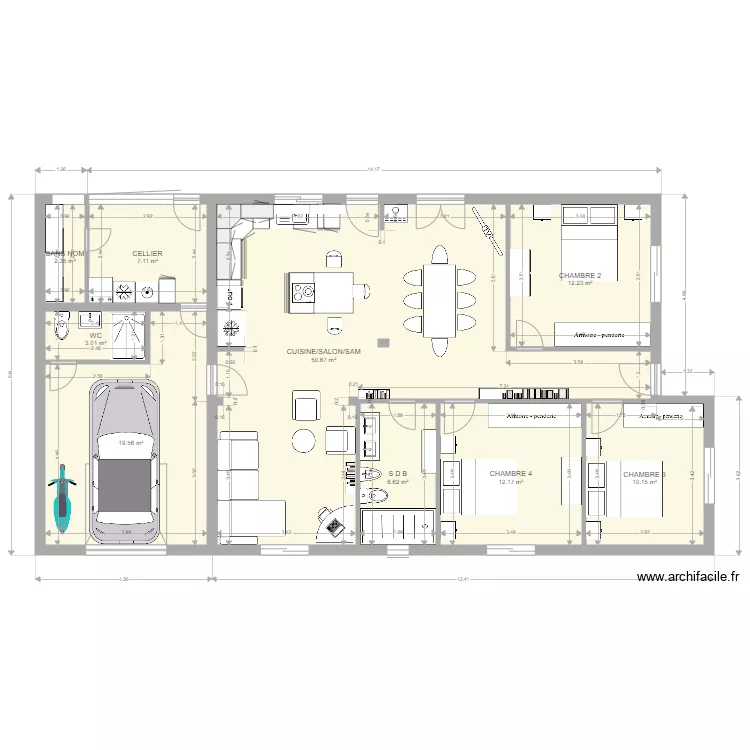 BELLO ROMAO 1 BIS MEUBLE. Plan de BELLO ROMAO 1 BIS MEUBLE. Plan de