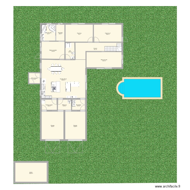 Maison. Plan de 0 pièce et 0 m2