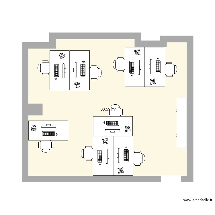 Bureau 215 S3. Plan de 0 pièce et 0 m2