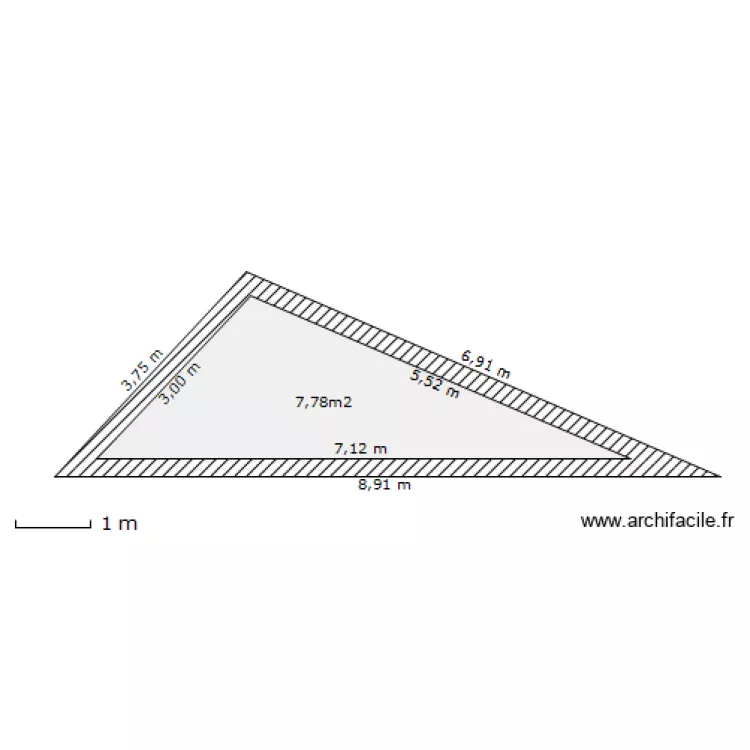 toiture avant travaux. Plan de 