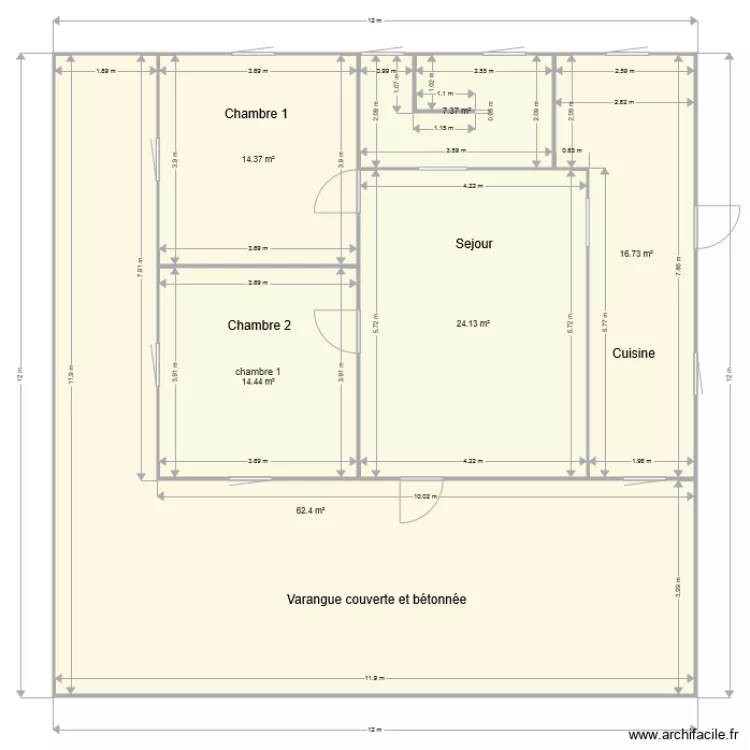 Maison Raymond. Plan de 