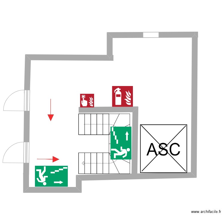 1 Incendie Bosman. Plan de 0 pièce et 0 m2