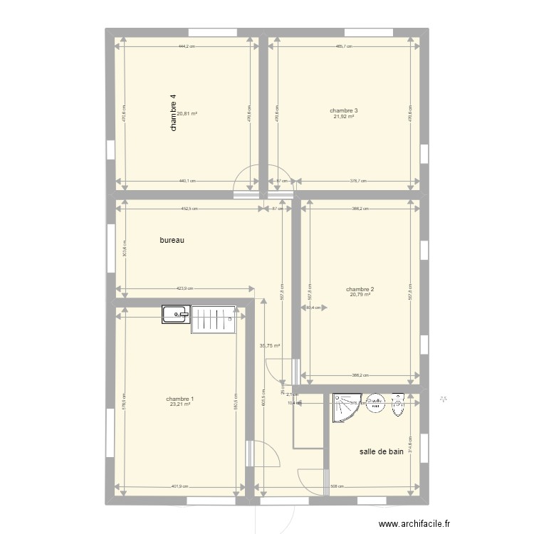 etage 1  n3. Plan de 0 pièce et 0 m2