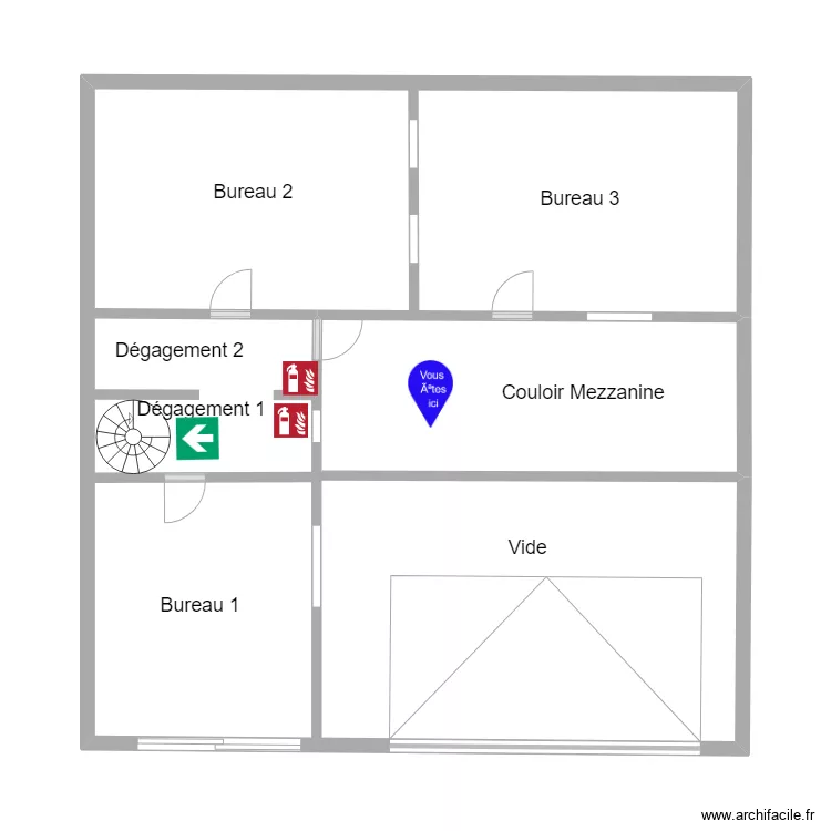 BUREAUX 1. Plan de BUREAUX 1. Plan de