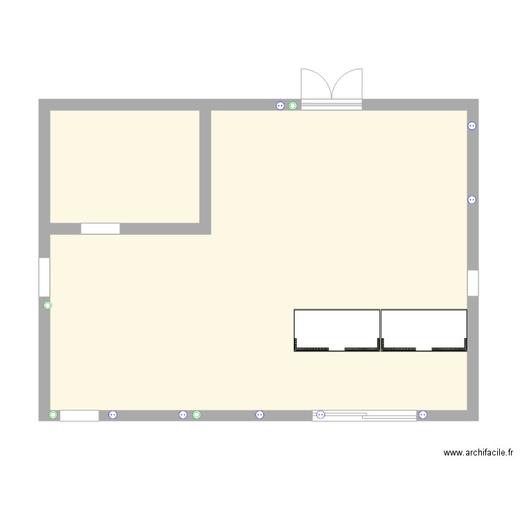Agencement magasin. Plan de 0 pièce et 0 m2