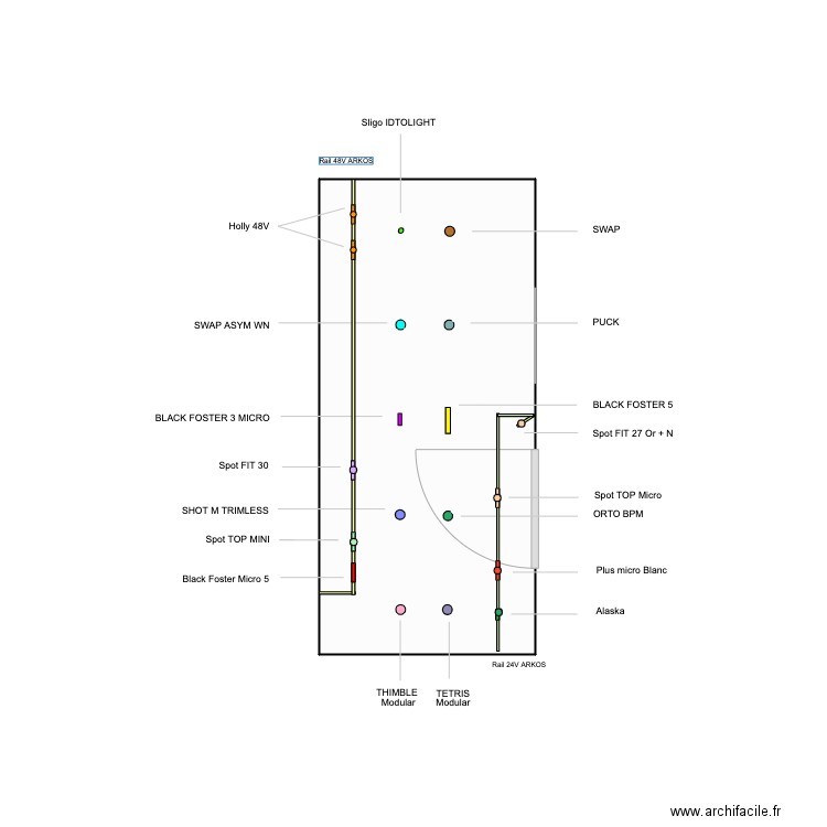 Plafond SHOWROOM . Plan de 0 pièce et 0 m2