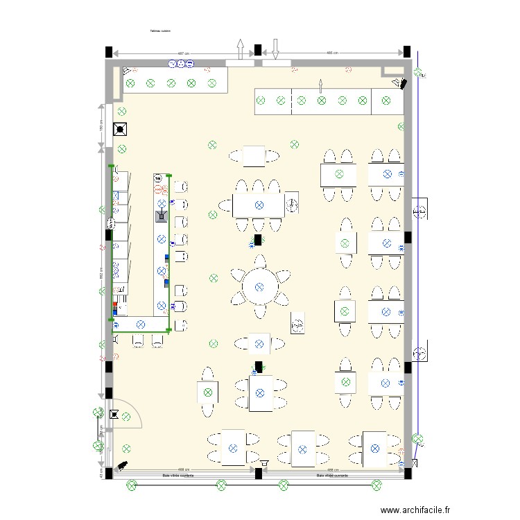 Salle resto Ivato  du 27 02 21. Plan de 0 pièce et 0 m2