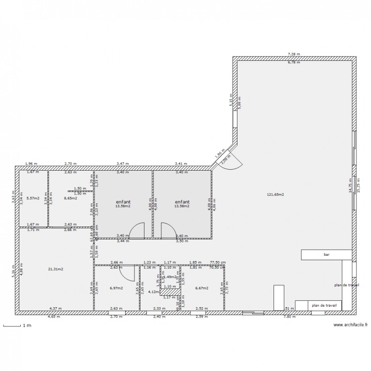 le plan de ma maison . Plan de 0 pièce et 0 m2