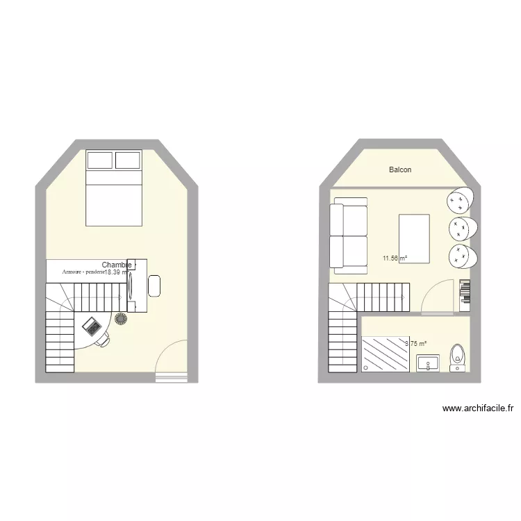 Duplex. Plan de 