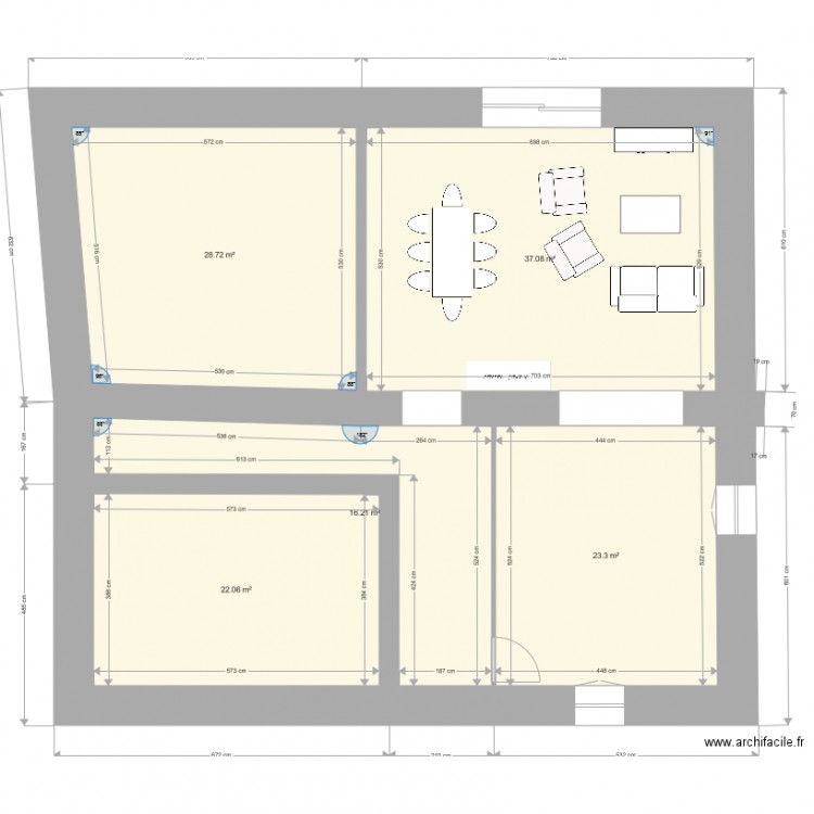 plan maison plassac rdc 2017. Plan de 0 pièce et 0 m2