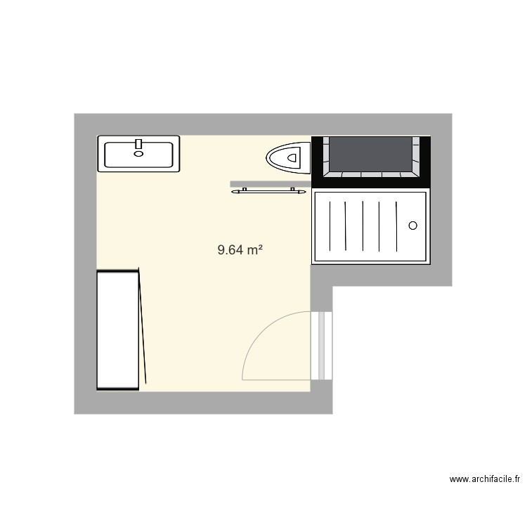 Salle de bain. Plan de 0 pièce et 0 m2