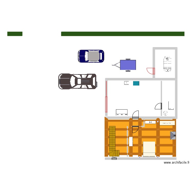 NOUVEAU PALIER CHAMBRE. Plan de 0 pièce et 0 m2