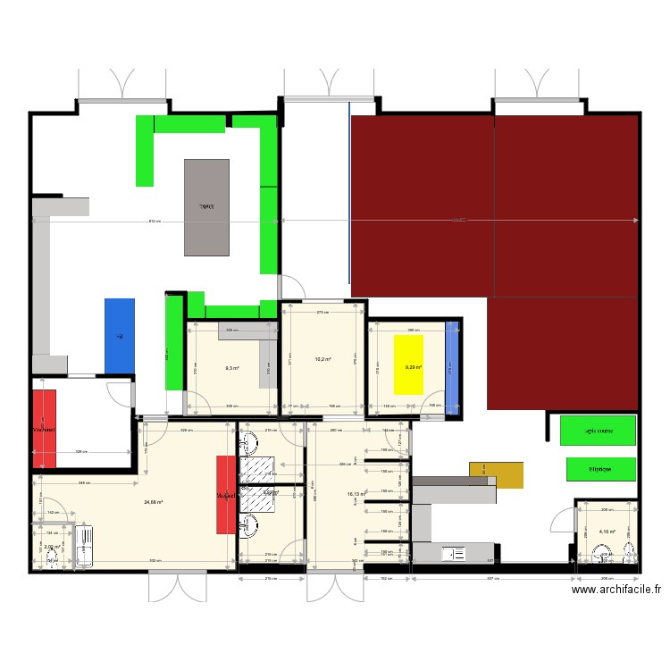 Tabora Modifié. Plan de 0 pièce et 0 m2