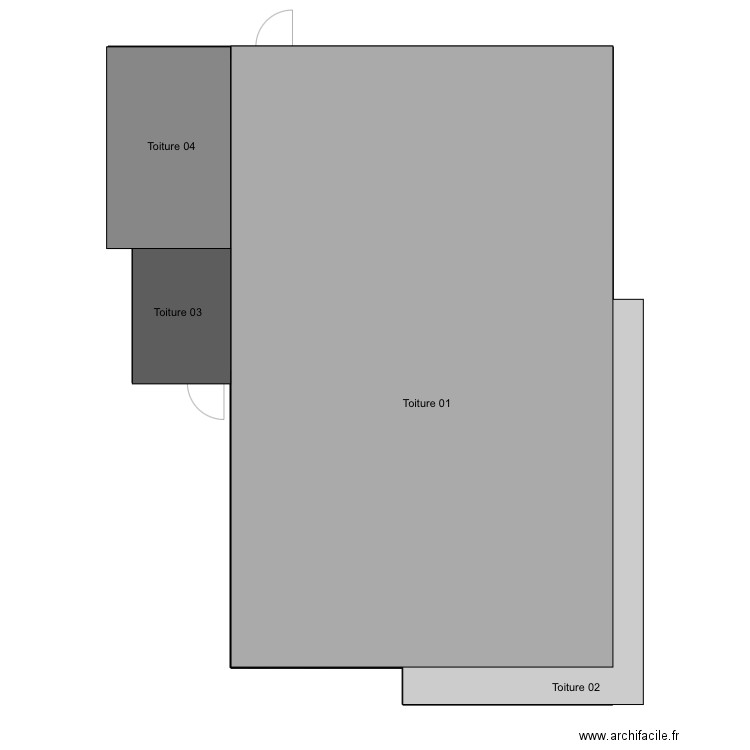Perrone LIDL. Plan de 9 pièces et 238 m2
