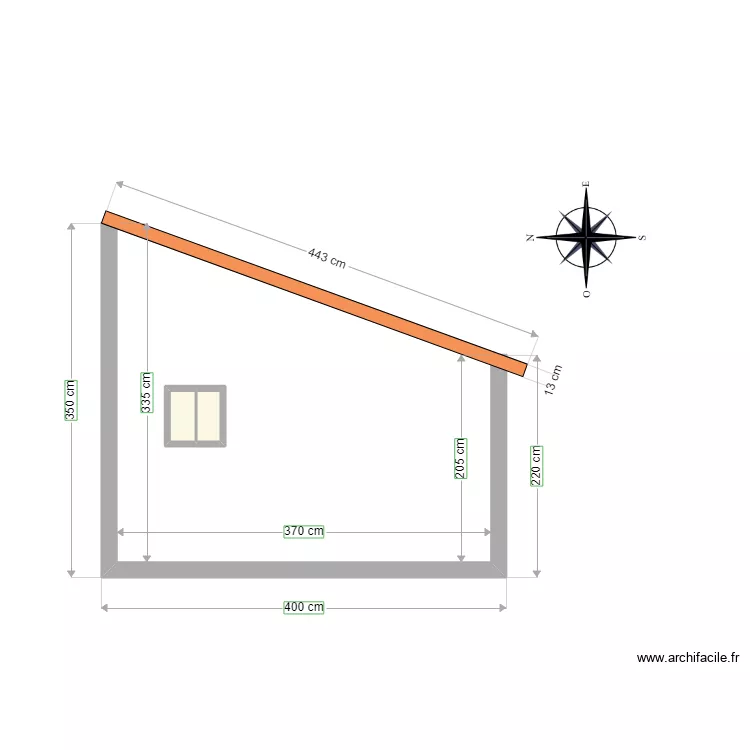 cabane de jardin.3 Julien 2022. Plan de 