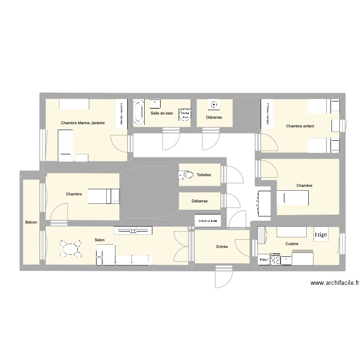 Chez Marine. Plan de 0 pièce et 0 m2
