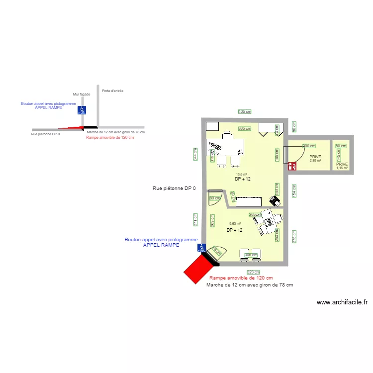 A D N IMMOBILIER APRES TRAVAUX. Plan de 