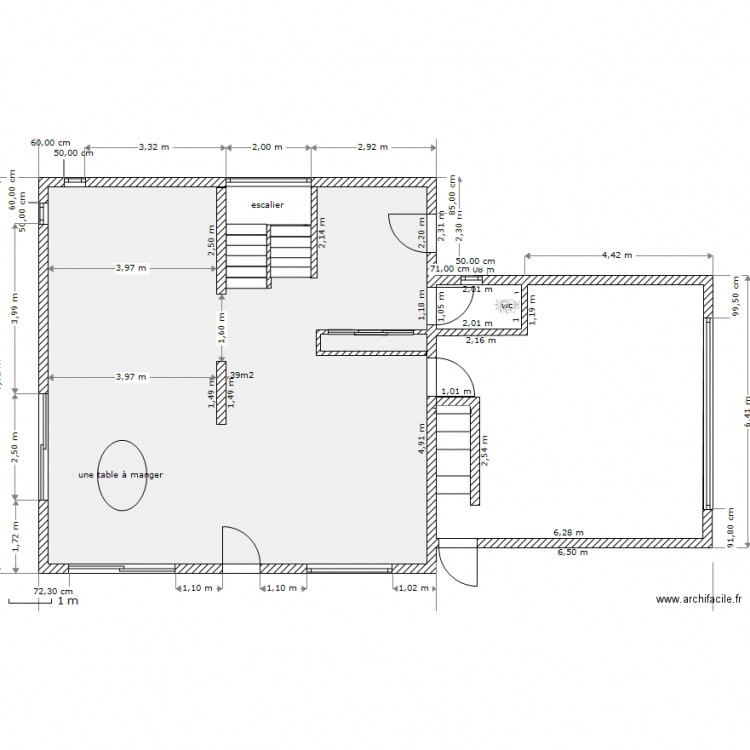 plan vivi-yves rdc. Plan de 0 pièce et 0 m2