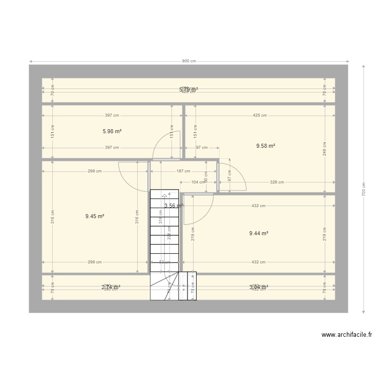 nollot etage. Plan de 0 pièce et 0 m2