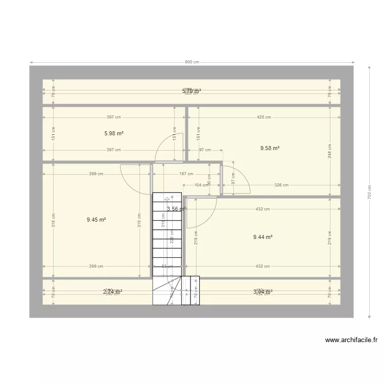 nollot etage. Plan de 