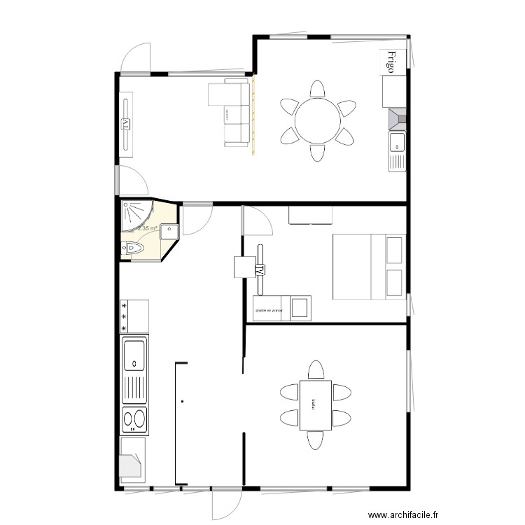 etage base nvx. Plan de 0 pièce et 0 m2