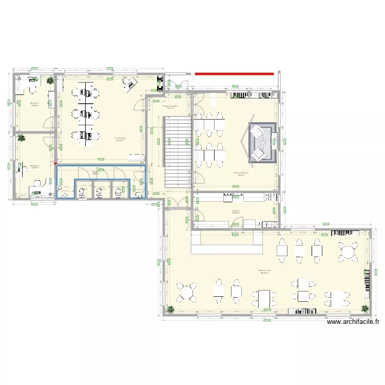 Fina definitif que deux &eacute;tages. Plan de 