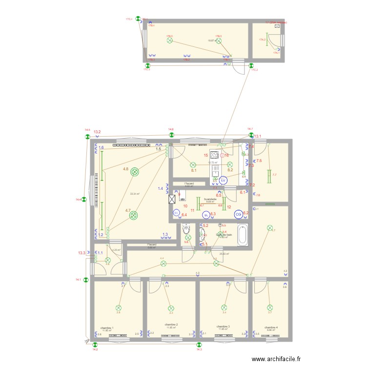 maison 56 electricte. Plan de 0 pièce et 0 m2