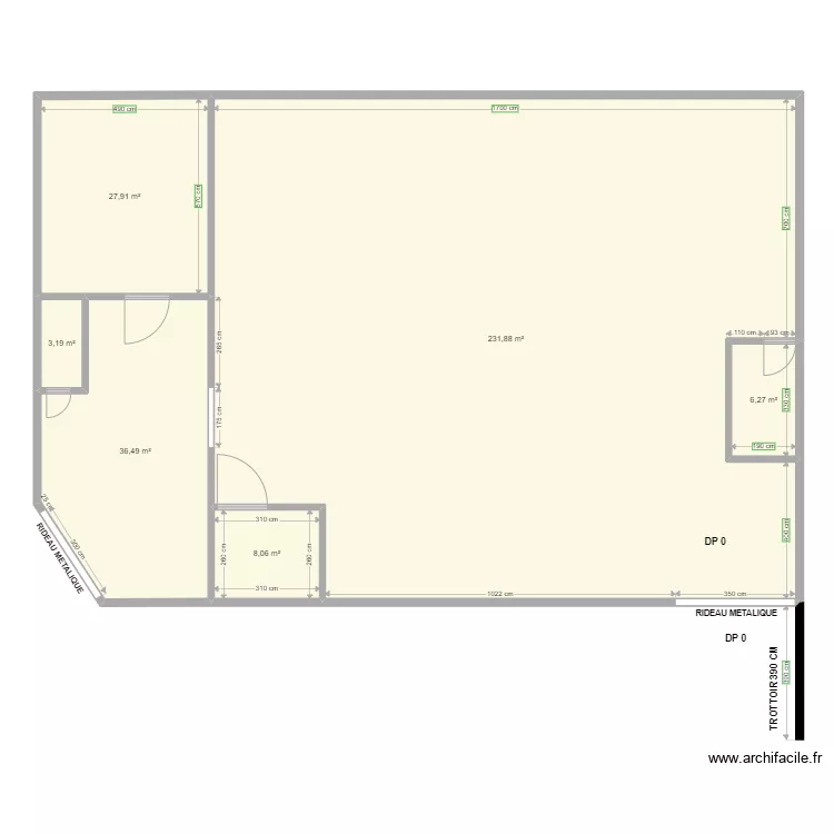 MMP Plan avant travaux. Plan de 