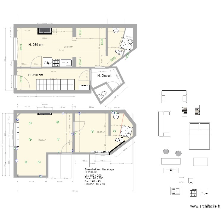 Ostende Steenbacker 1ier B. Plan de 0 pièce et 0 m2