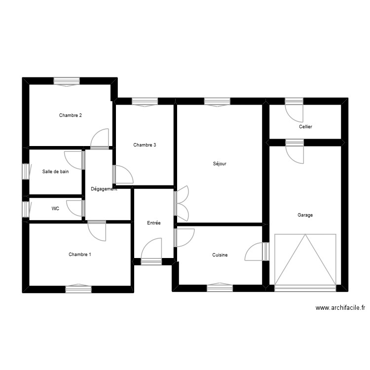 Plan scaprim 2. Plan de 11 pièces et 83 m2