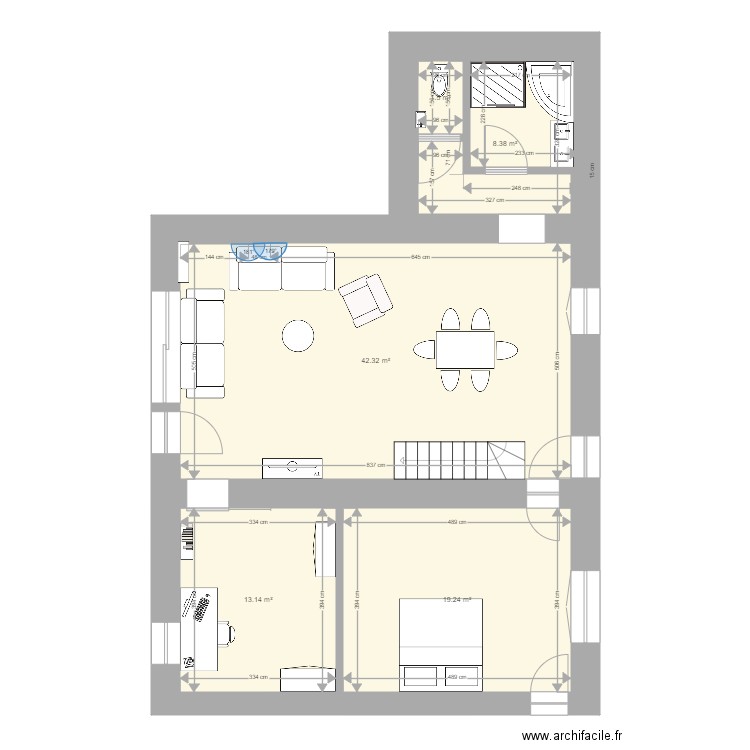 maison adeline rdc. Plan de 0 pièce et 0 m2