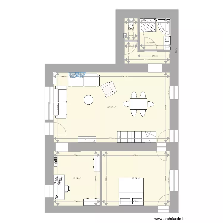 maison adeline rdc. Plan de 