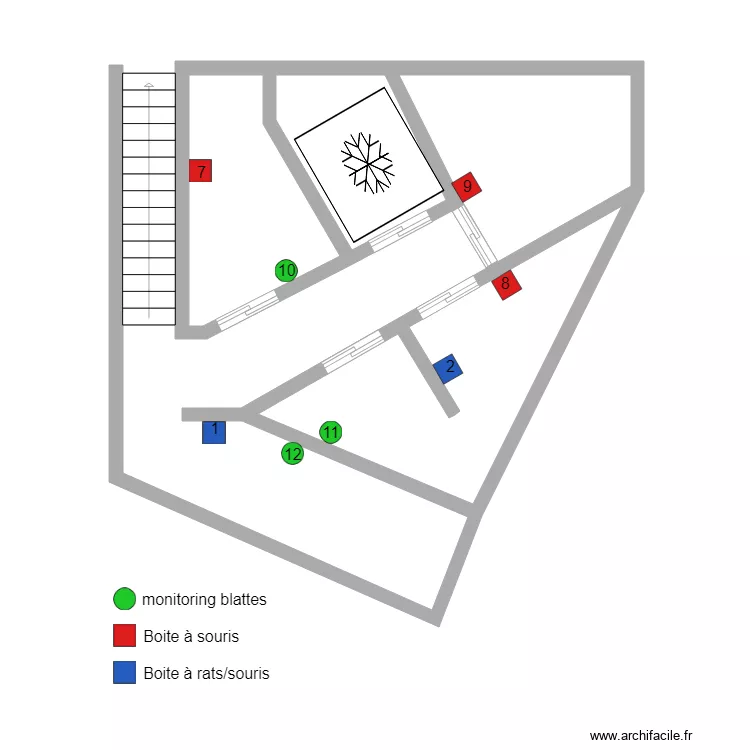 La bouche des go&ucirc;ts caves. Plan de 