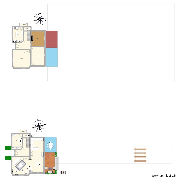 RDC CraziMiou3. Plan de 13 pièces et 152 m2