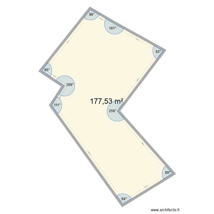 MS EGLENY NWEE. Plan de 1 pièce et 178 m2