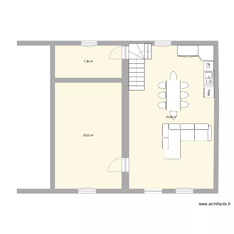Gîte RDC. Plan de Gîte RDC. Plan de