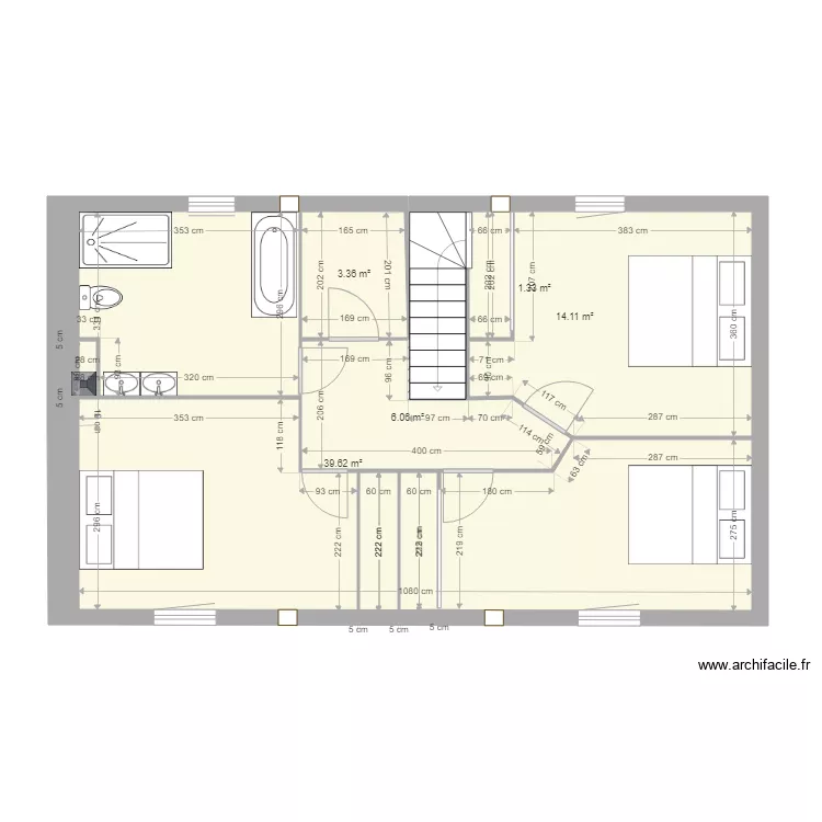 Rice projet &eacute;tage meubl&eacute; m&eacute;tr&eacute;. Plan de 