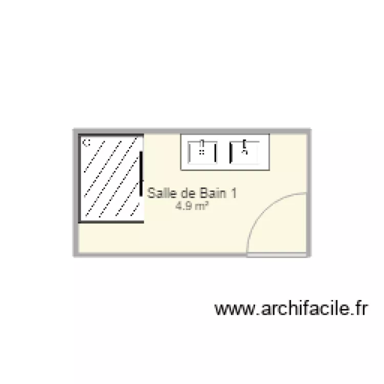 Salle de Bain IDF. Plan de 