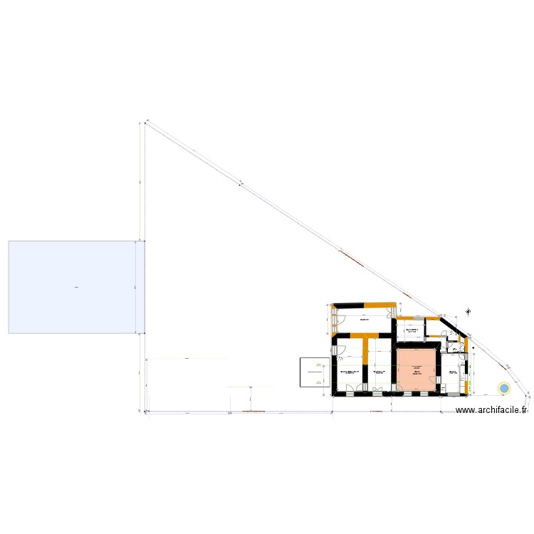 2023 05 TESTB 0 RENO LOT B Habitat. Plan de 1 pièce et 26 m2