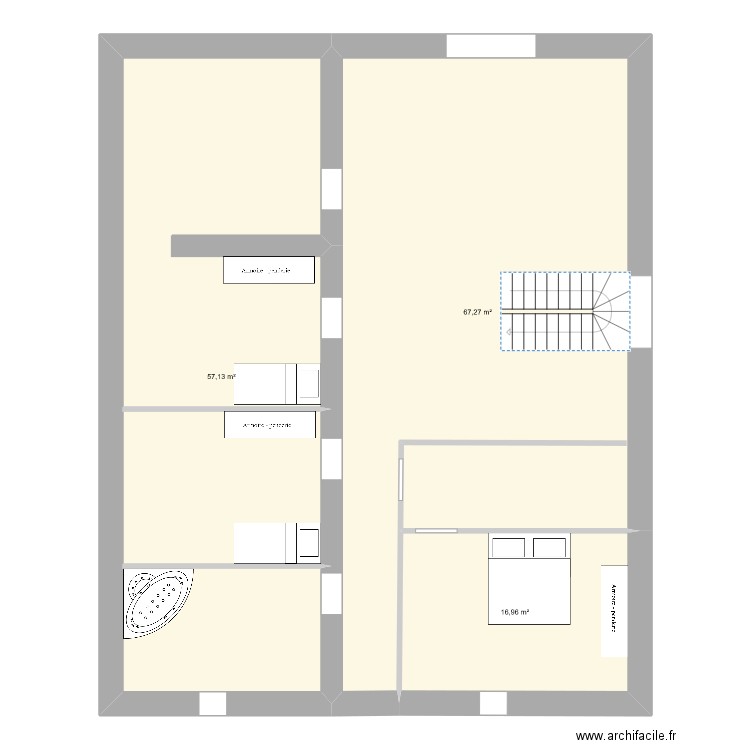 Burgestegi 1er. Plan de 3 pièces et 141 m2