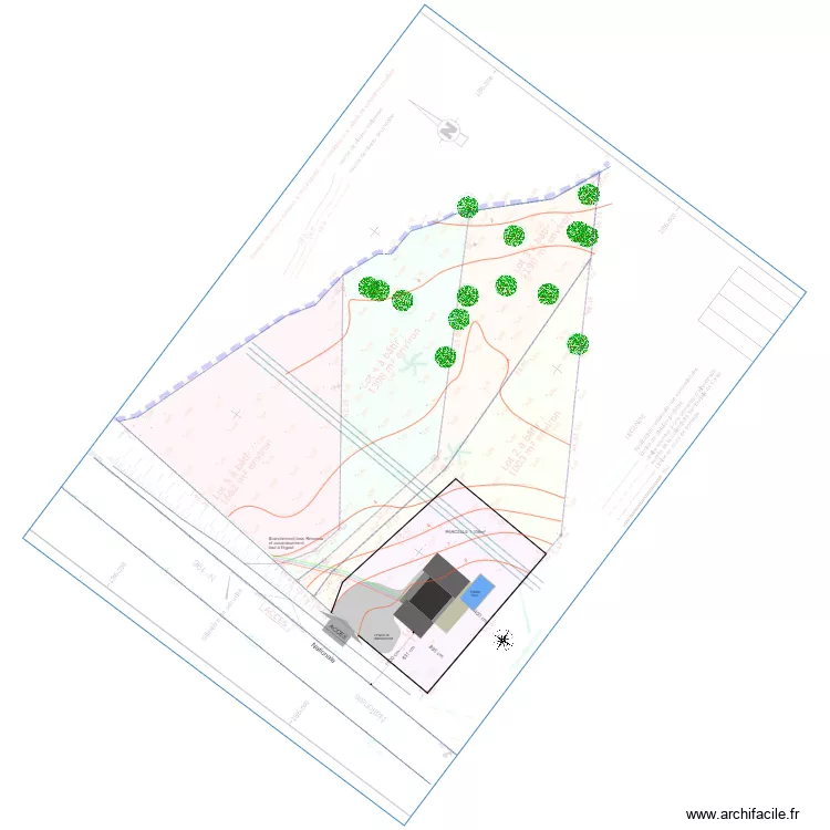plan de masse lot 1. Plan de 