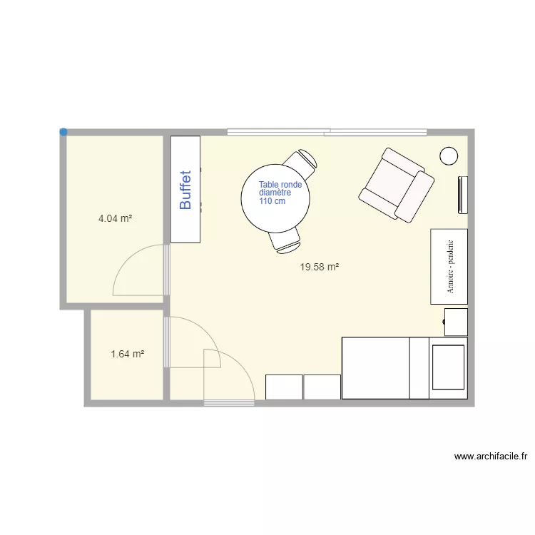 Studio Le Parc. Plan de Studio Le Parc. Plan de