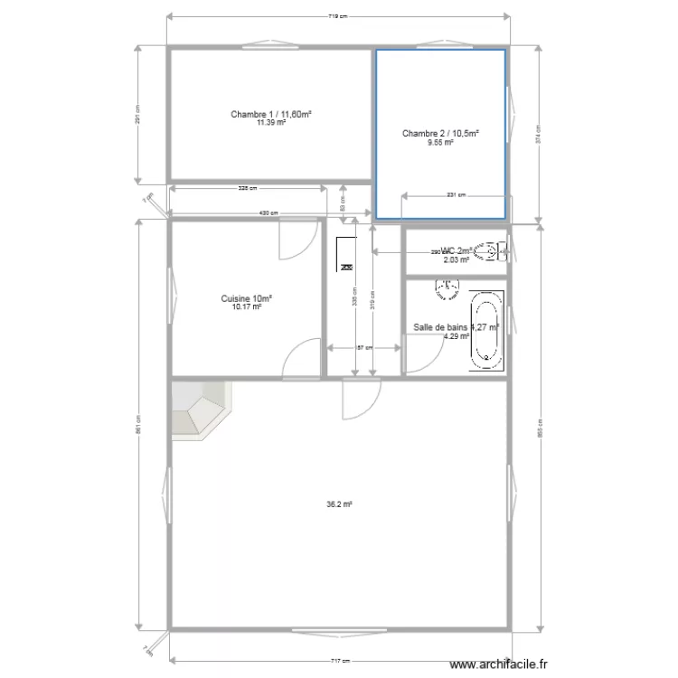 Royan existant V1. Plan de 