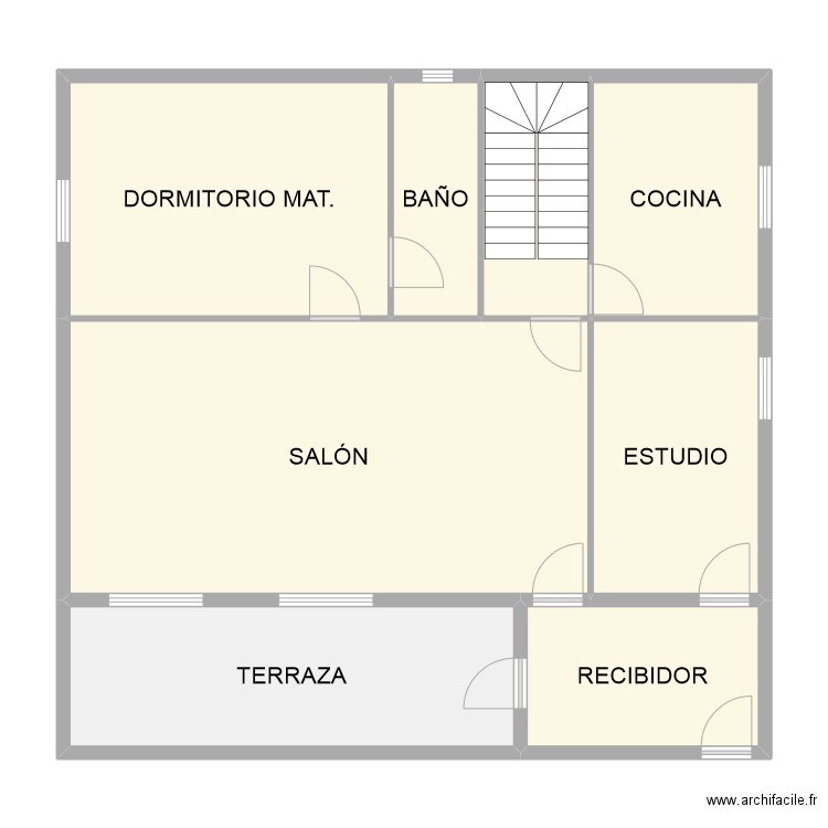 ESPIOLLA BORJA P1. Plan de 8 pièces et 111 m2