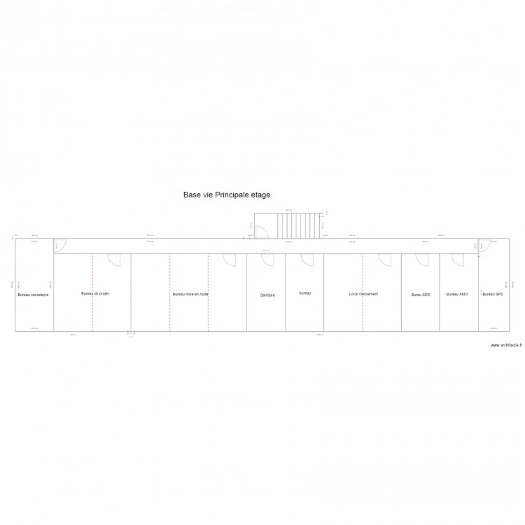 base vie principale étage modifiée. Plan de 0 pièce et 0 m2